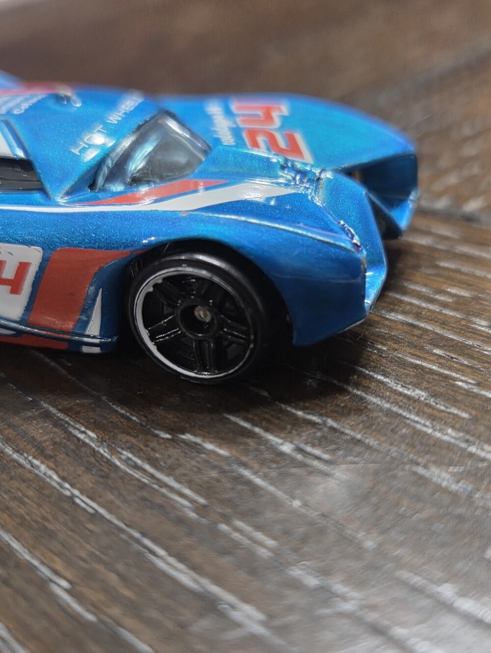 2007 Mattel Hotwheels 1186 Prototype H 24 1/64 Diecast Car Toy metallic blue - Picture 8 of 16